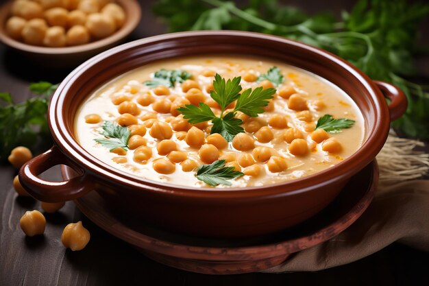 Receta italiana de sopa de garbanzos