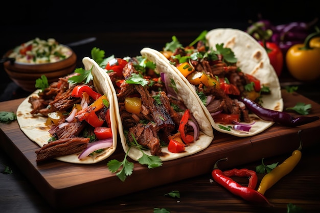 Receta mexicana de tacos de carne