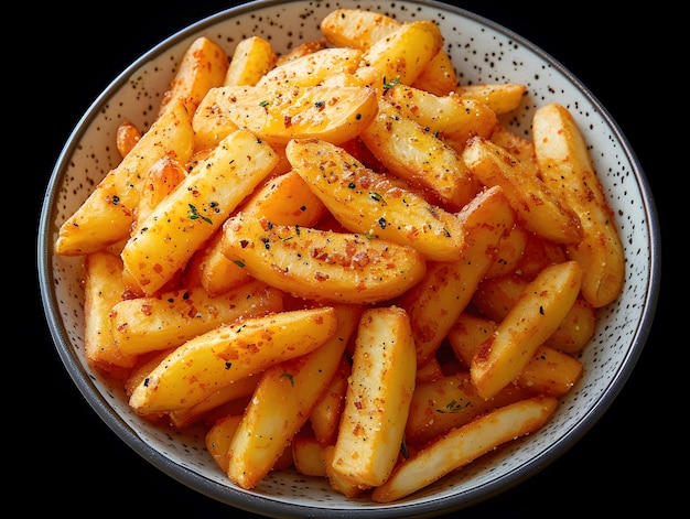 Foto receta de papas fritas y papas fritas