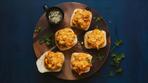 La receta de queso pav bhaji es una receta de comida callejera bhajipav con adición de queso