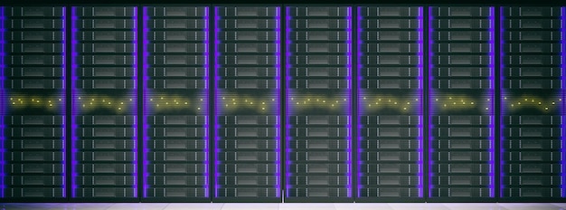 Foto rechenzentrum computer-server-speichereinheiten 3d-darstellung