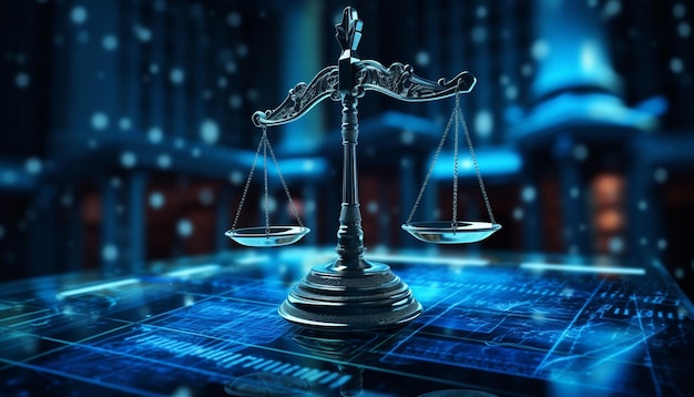 Rechtsskalen auf dem Hintergrund des Datenzentrums Digitales Recht Konzept der Dualität der Justiz Jurisprudenz und Justiz und Daten in der modernen Welt