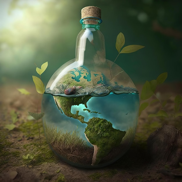 Reciclagem e reciclagem Poluição ambiental e destruição da ecologia do planeta
