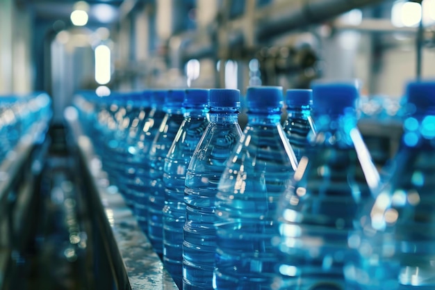 Foto reciclaje de botellas de pet para embotelladoras de agua y jugos