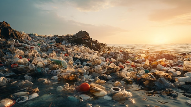 El reciclaje es una basura de plástico verde.