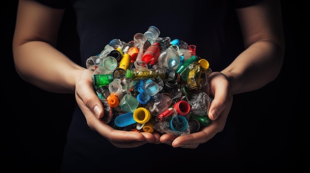 Foto el reciclaje de productos reutilizables promueve la sostenibilidad y la conciencia ambiental