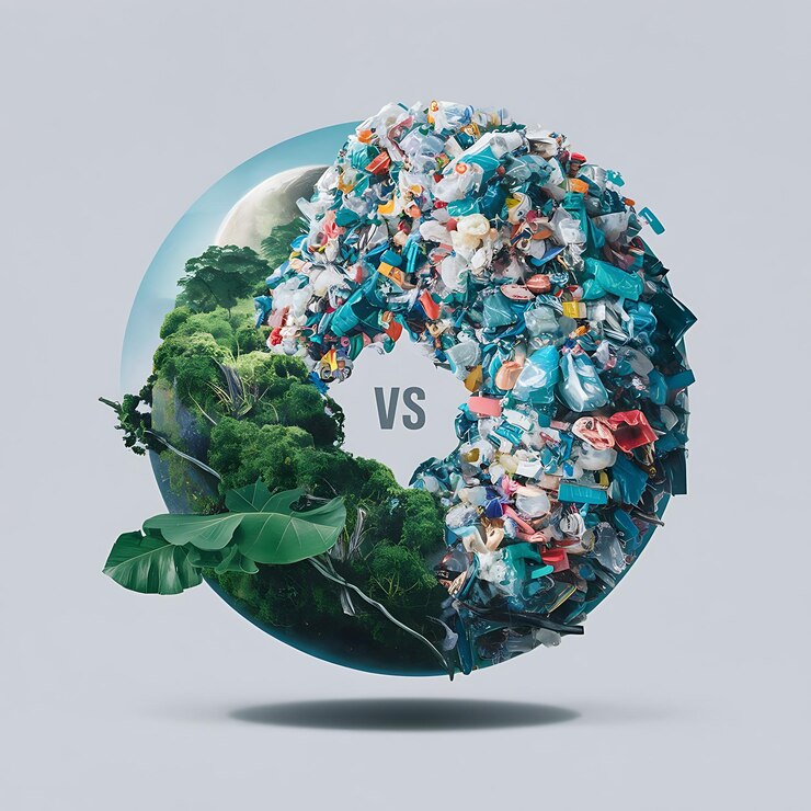 El reciclaje verde y salvar nuestro planeta y el medio ambiente de la Tierra Día de la Tierra para carteles pancartas impresiones web