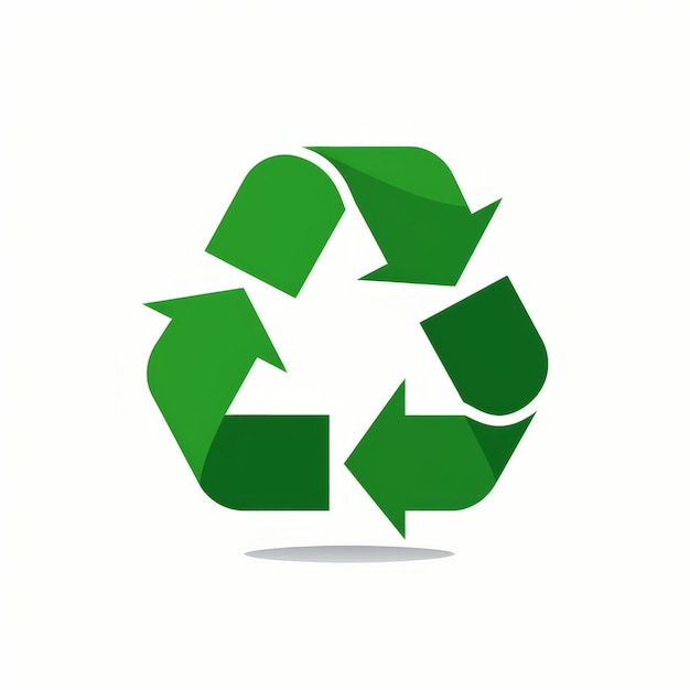 Foto reciclar icono vector logo plantilla diseño signo reciclaje verde