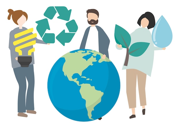 Reciclar ilustração png fundo transparente
