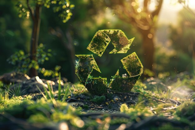 Reciclar, reducir y reutilizar el concepto ecológico de ahorro natural y ecológico