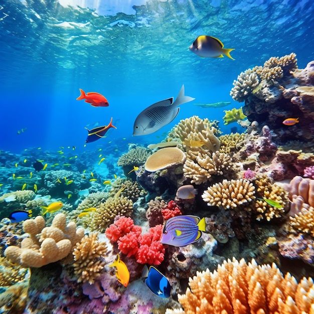 recife de coral no mar Vermelho