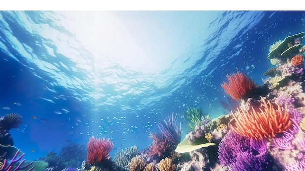 recife de coral oceânico subaquático mundo marinho debaixo d'água