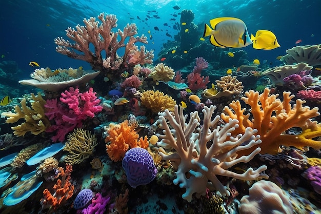 recife de coral submarino costeiro