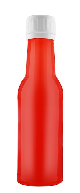 Recipiente de garrafa de aperto de ketchup isolado