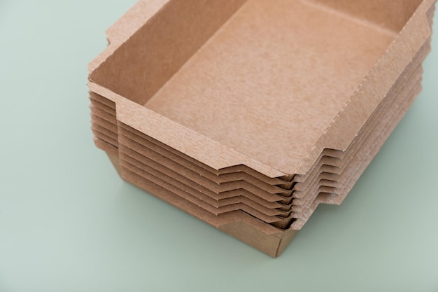 Recipientes de papelão Caixa ecológica para alimentos Embalagens recicladas bio-embalagens
