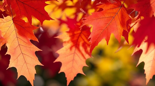 Foto recogida de licencias de otoño en un fondo transparente