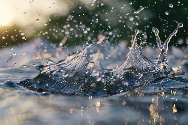 Recolección de salpicaduras de agua