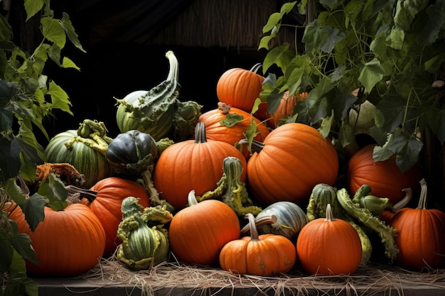 Una recompensa de calabazas Fotos de calabazas