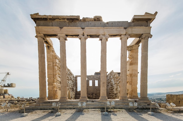 Reconstrucción del Partenón en Atenas, Grecia