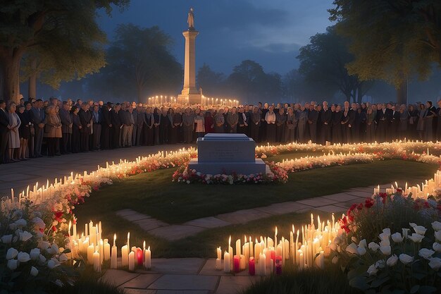 Foto recordando su sacrificio