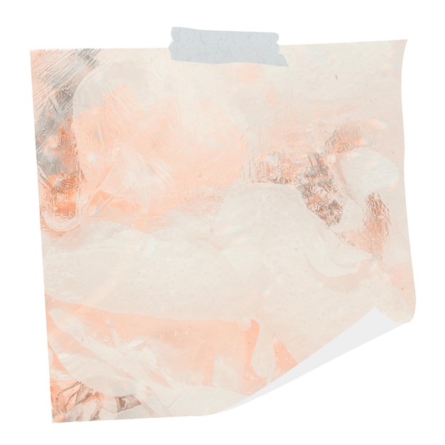 Recordatorio png con fondo de humo naranja forma cuadrada y pegatina de cinta washi