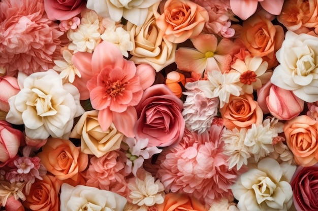 Un recorte de papel de flores con una flor en el lado izquierdo