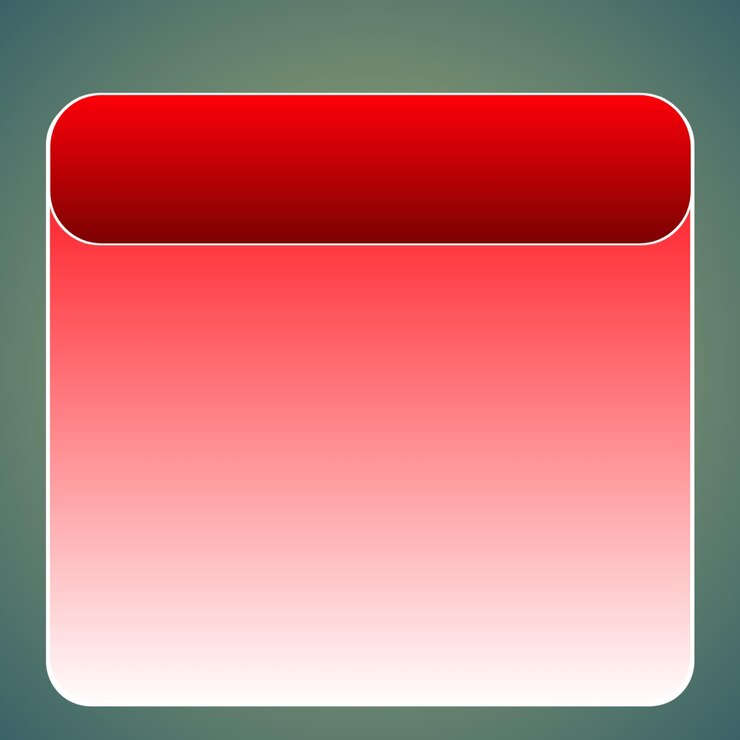 Foto un rectángulo rojo con un rectangle rojo en él