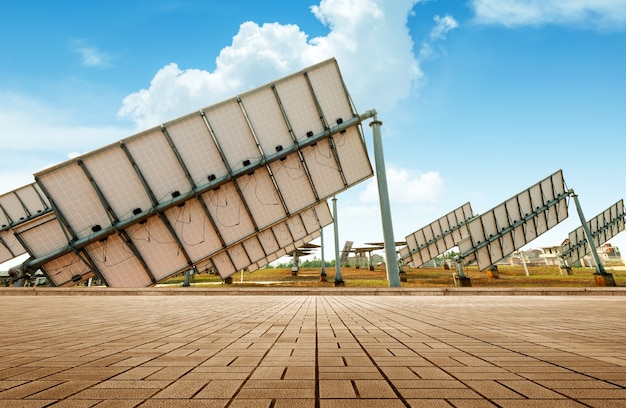 Foto recursos do painel solar