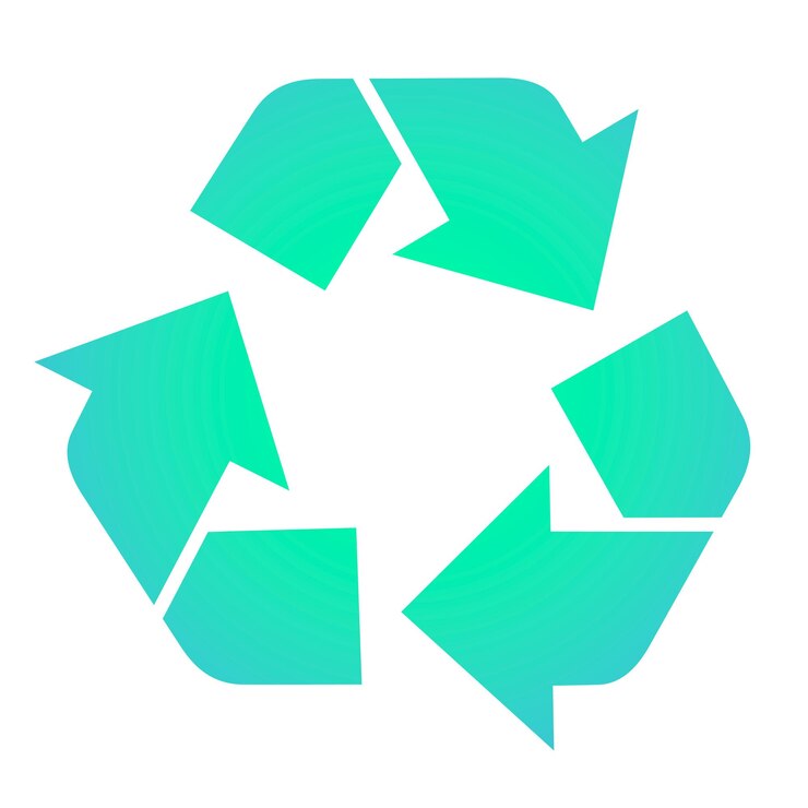 Foto recycle-umgebung png-icon-aufkleber ästhetisches gradient-design auf durchsichtigem hintergrund
