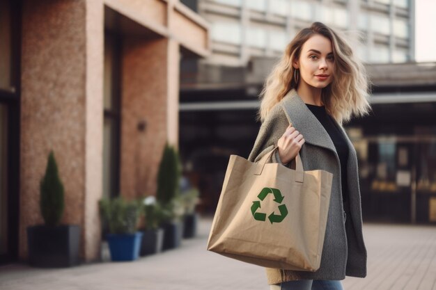 Foto recycling-symbol und umweltrecycling reduzieren das wiederverwendungskonzept