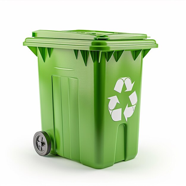 Recyclingbeutel isoliert auf weißem Hintergrund