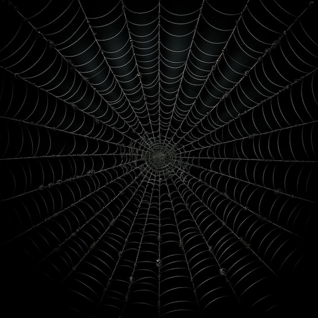 La red de araña translúcida transparente al estilo de Halloween