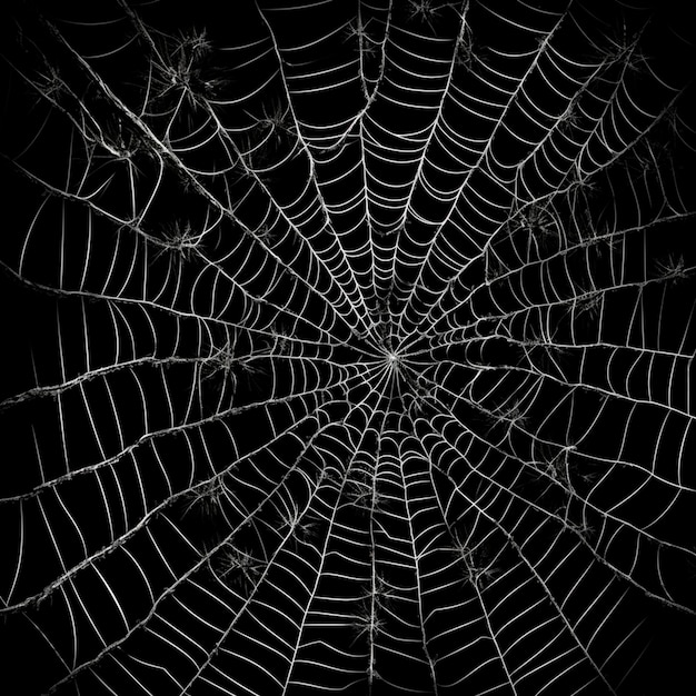 La red de araña translúcida transparente al estilo de Halloween