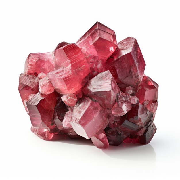 Red Beryl Bixbite isoliert