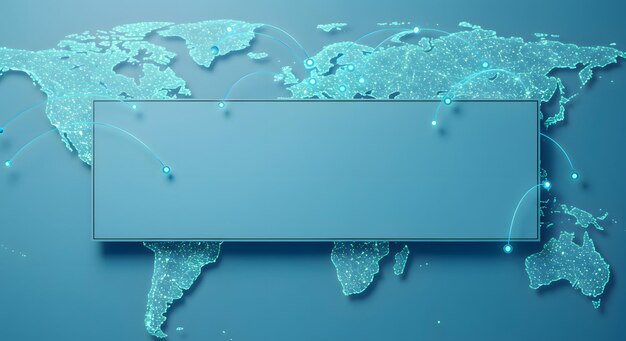 Red digital global con espacio en blanco para la superposición de texto