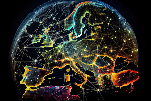 Red europea de telecomunicaciones conectada