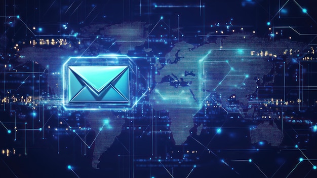 Red global de comunicaciones por correo electrónico