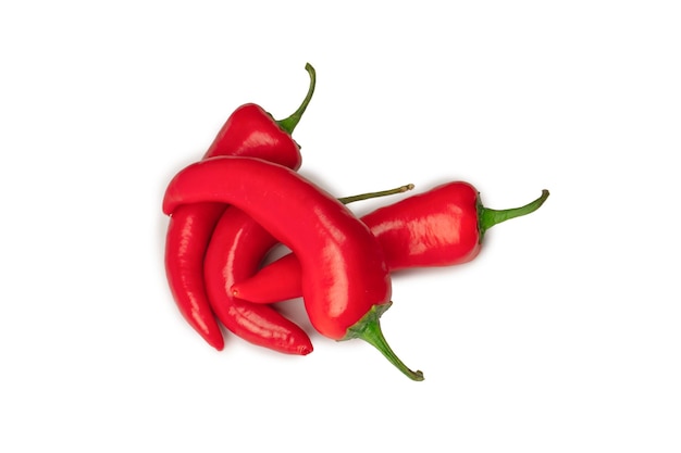 Red Hot Chili Pepper lokalisiert auf einem weißen Hintergrund
