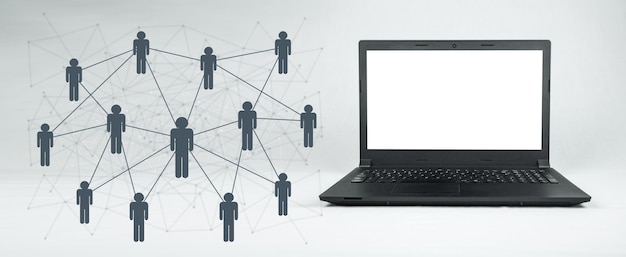Red de íconos de personas Comunicación global
