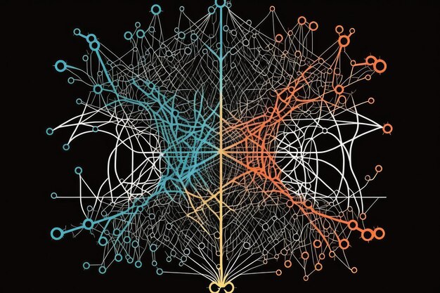 Red neuronal que muestra cómo se pueden manejar diferentes entradas y salidas