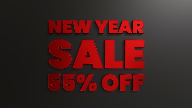 Red New Year Sale 55 Prozent Rabatt