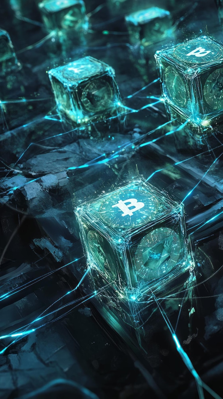 Foto la red de pagos blockchain, los sistemas de pagos digitales y la fintech