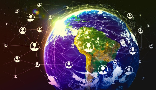 Red de personas y conexión terrestre global en una percepción innovadora