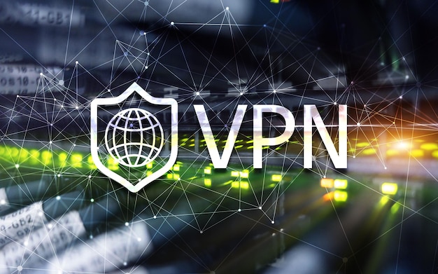 Red privada virtual VPN Nuevo concepto de tecnología 2021