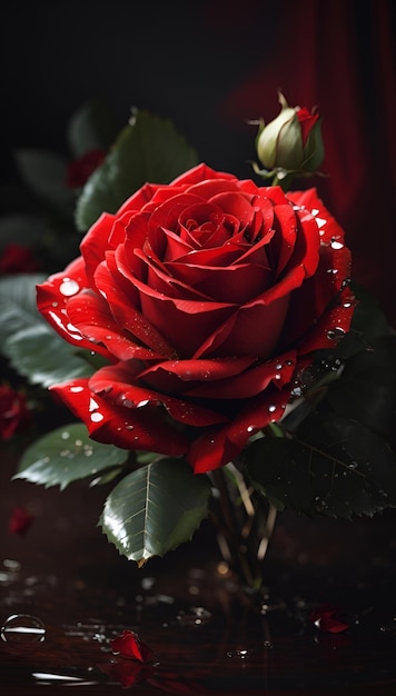 red rose flower