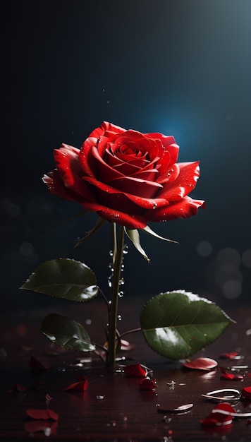 red rose flower