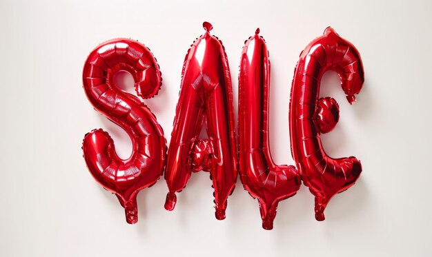 Red Sale Heliumfolie Ballon Banner Einkaufsförderung und Rabatt
