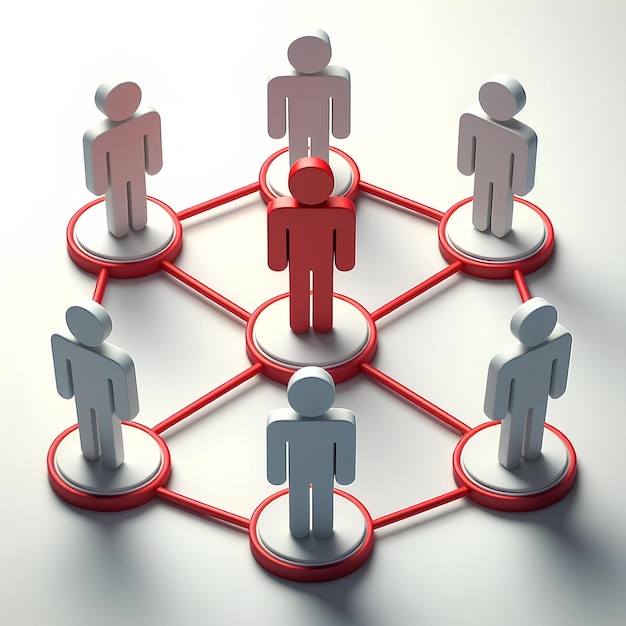Rede de pessoas conceito de negócios mídia social comunicação trabalho em equipe comunidade e team building