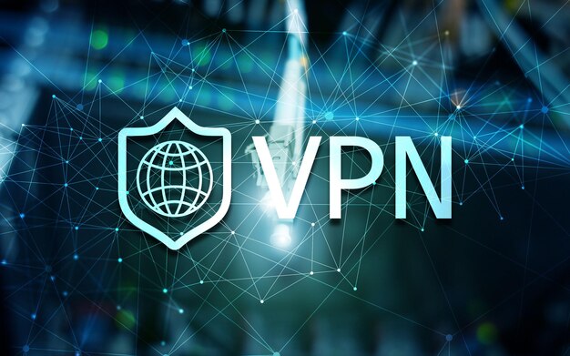 Rede privada virtual VPN Novo conceito de tecnologia 2020
