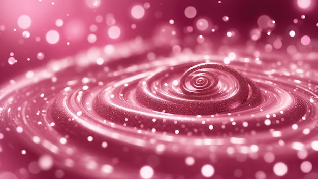 Foto redemoinho rosa, um close de espirais mágicas em redemoinho